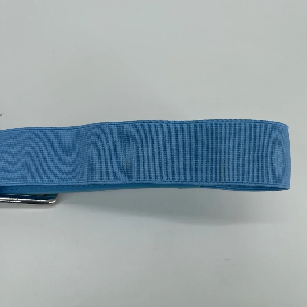 Under Armour Blue Baseball Belt with Silver Buckle